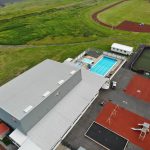 created by dji camera Sundlaugin Vík